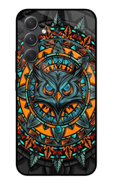 Angry Owl Art Samsung A54 5G Glass Case